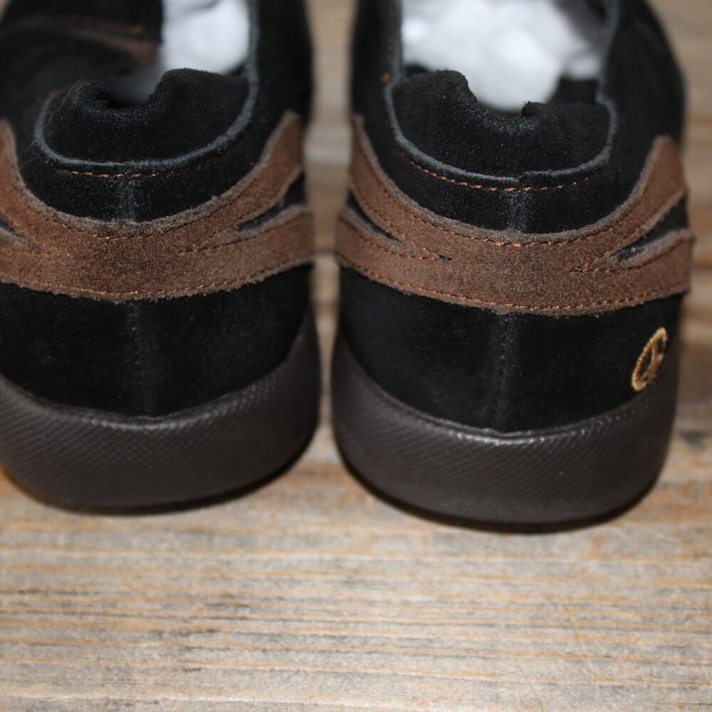 SALE Peace Mocs "Denise Wide" 7 Wide Black & Brown Cushioned Slipon New - Picture 11 of 13